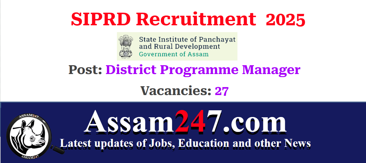 SIPRD Recruitment 2025: Apply Online for 27 District Programme Manager Vacancies
