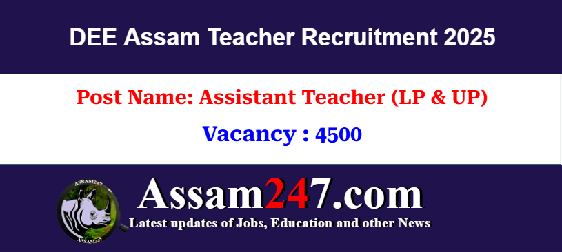 DEE LP UP Teacher Recruitment 2025 – Apply Online for 4500 Vacancies